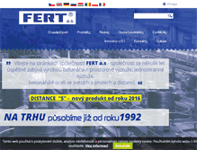 Tablet Screenshot of fert.cz